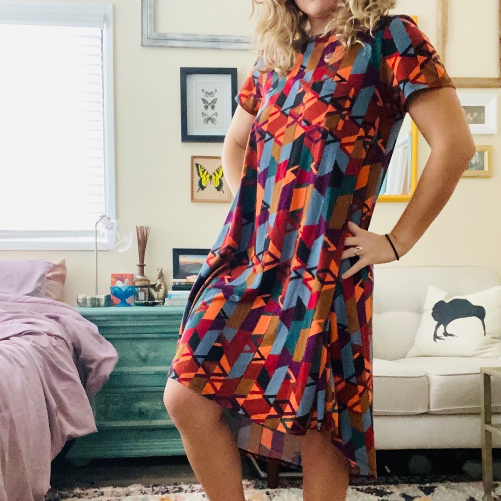 Lulu Roe colorful dress